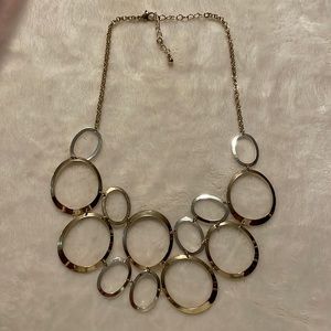 Silver and gold necklace